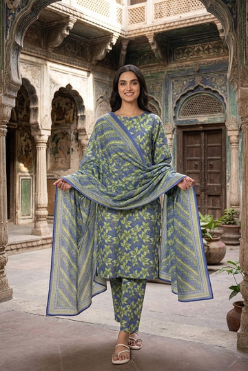 3-Piece Printed khadder Suit